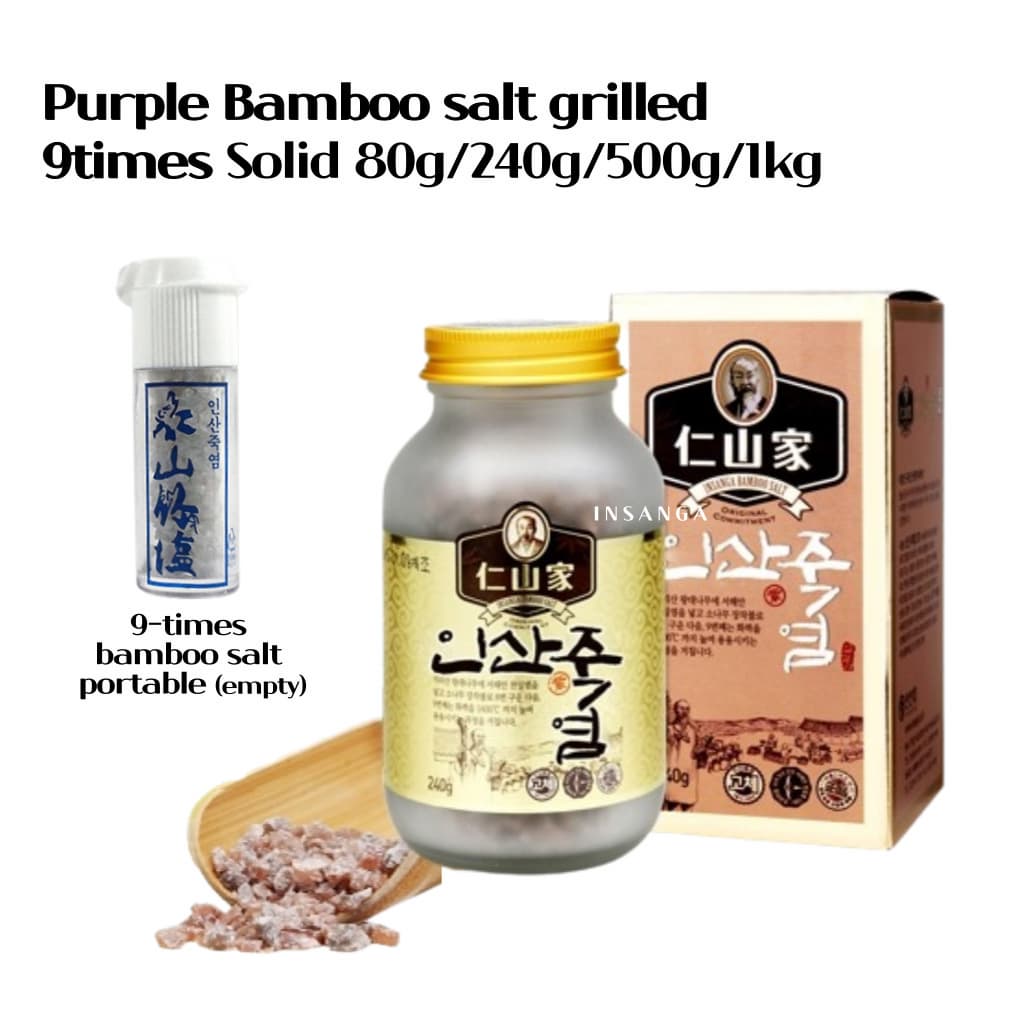 _Purple bamboo salt_ 100_ Korean traditional high_quality  bamboo salt Granulated 70g_230g_500g_1kg